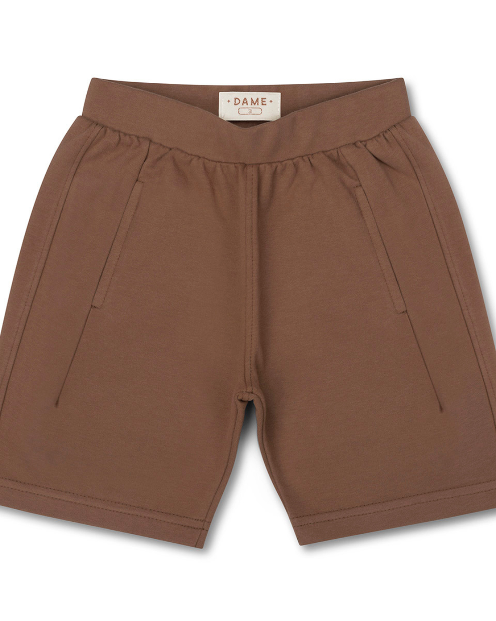 Bermuda Infantil Moletom Bolso Embutido Chocolate - Dame