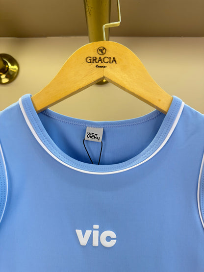 Conjunto Teen Blusa Regata e Saia Yuki - Vic Vick