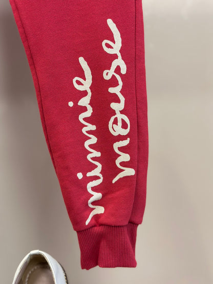 Conjunto Infantil Casaco Gola Bordada Branca e Calça Vermelho Berry - Animê