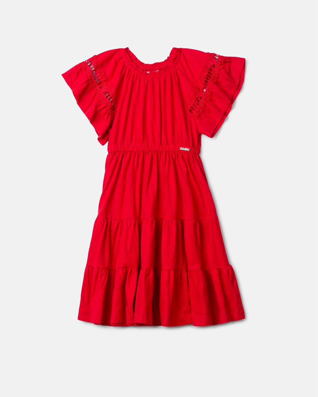 Vestido Infantil Vermelho Preppy - Animê