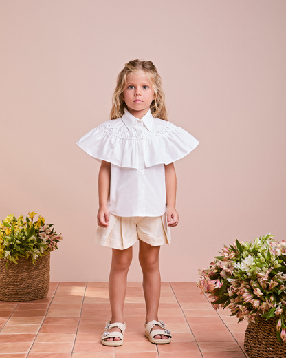 Camisa Infantil Babado Petit - Animê