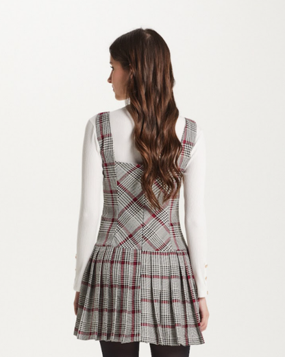 Vestido Teen Alfaiataria Com Blusa Detalhe Botões - Two In