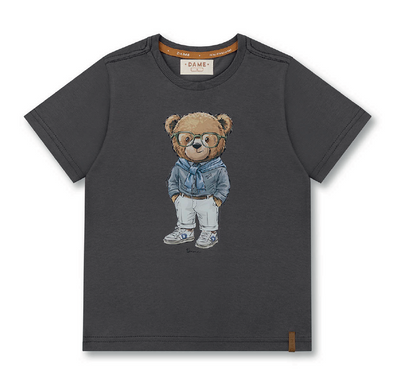 Camiseta  Infantil Algodão Teddy  Faria Grafite - Dame