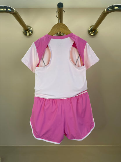 Conjunto Infantil Blusa Lavínea L Silk Ponto Certeiro e Shorts Duda L Ponto Certeiro - Siri Sport