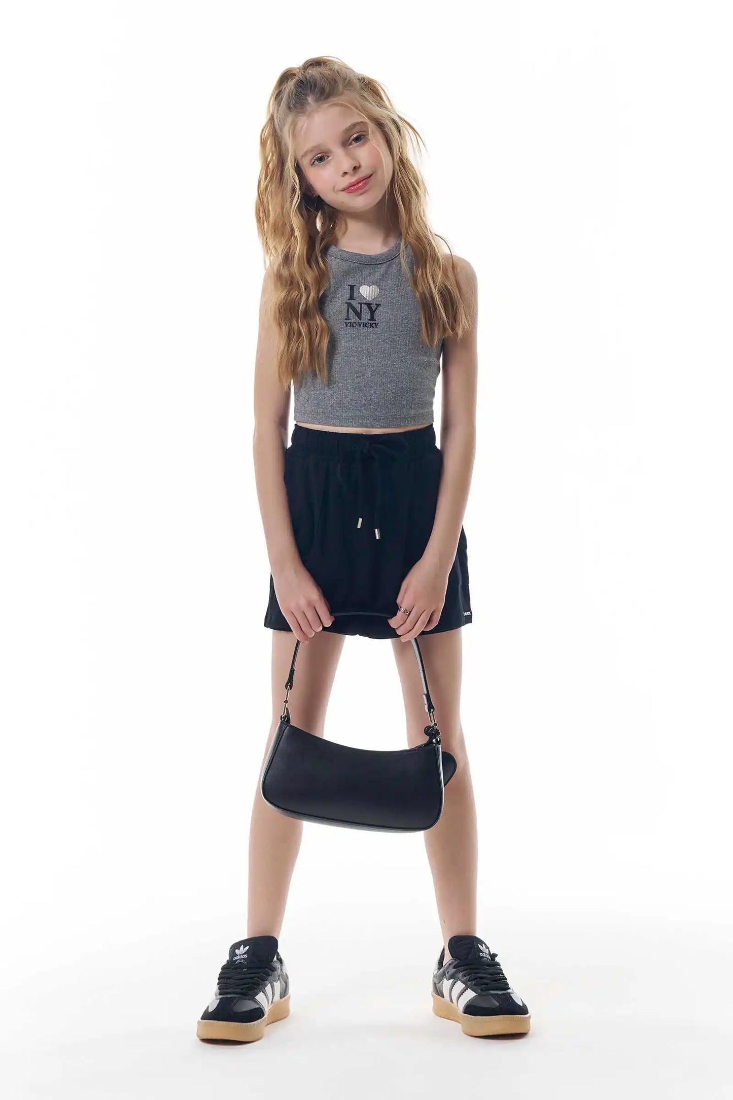 Conjunto Teen Blusa Regata e Short-Saia Molevisco - Vic Vick