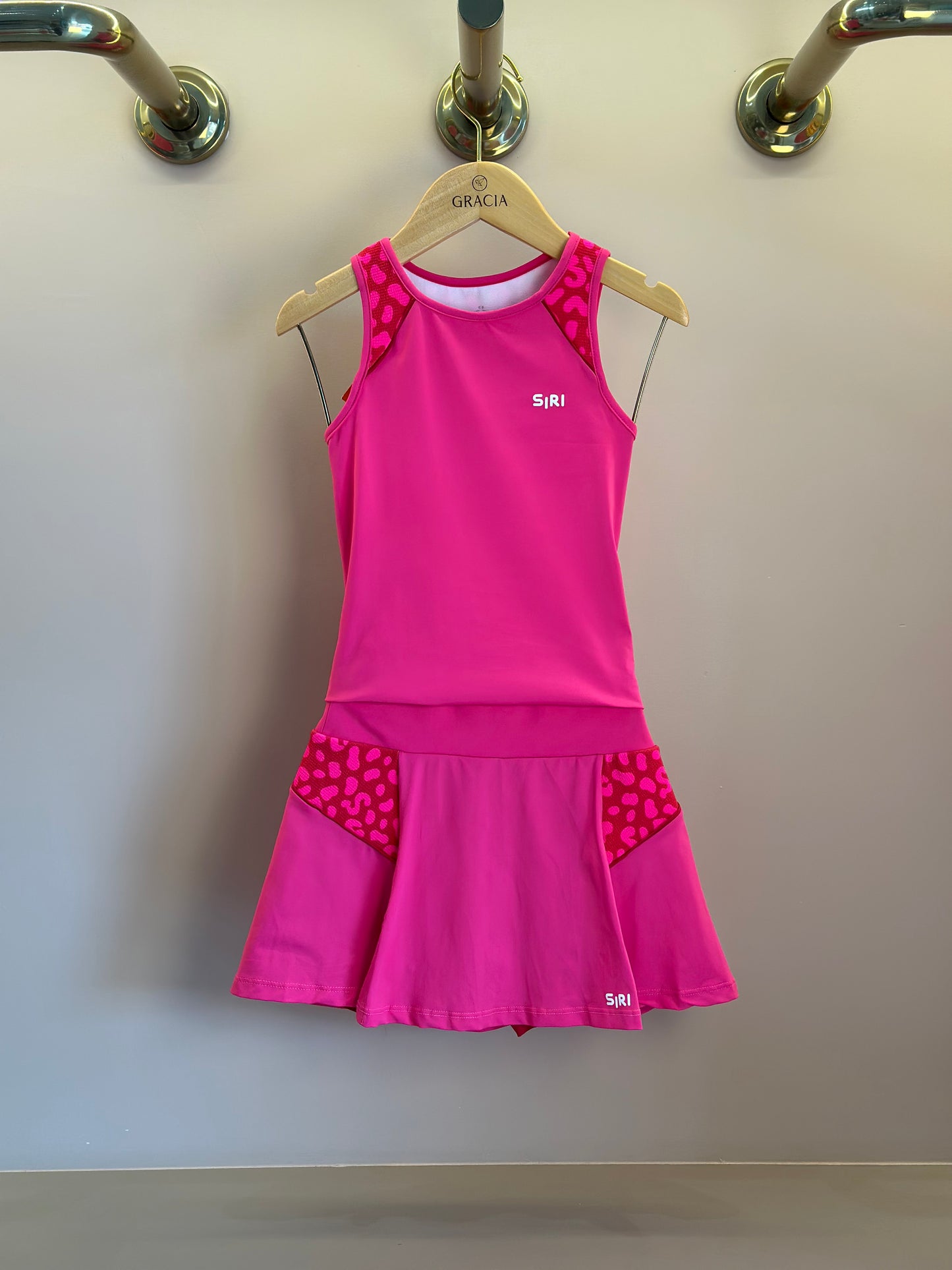 Conjunto Infantil Regata e Saia Carol Oncinha Pink - Siri Sport