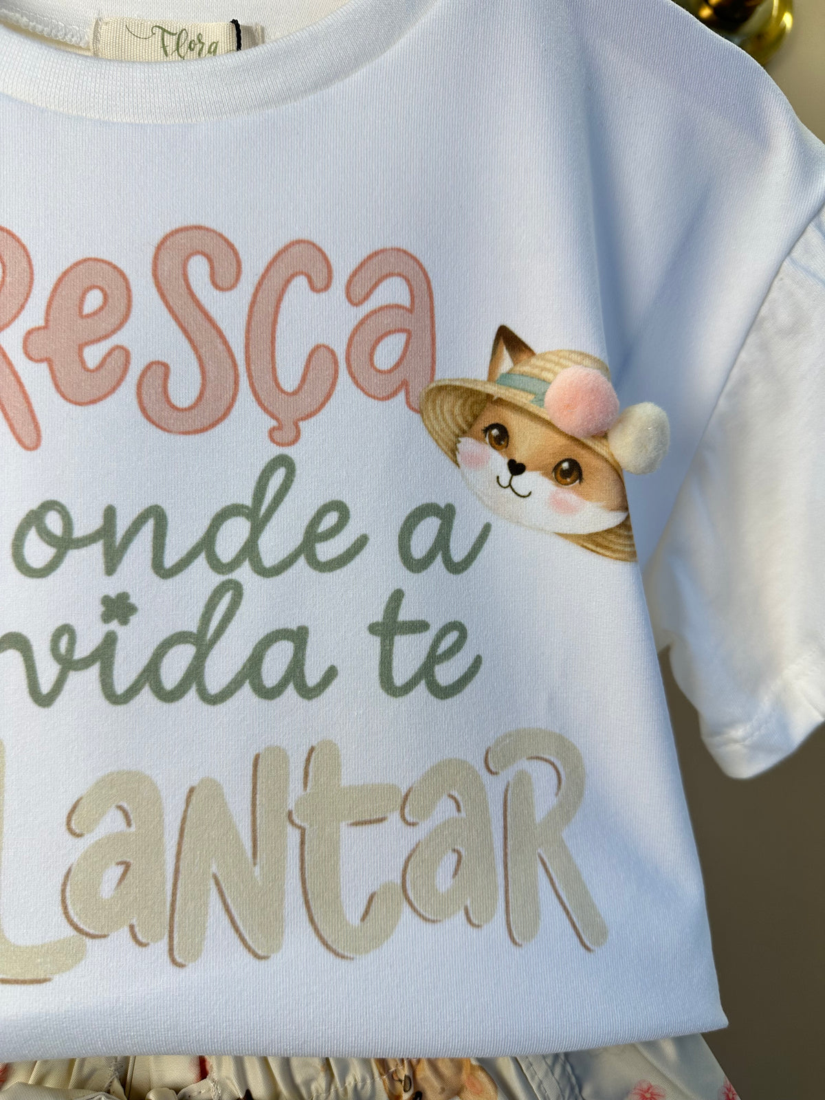 Conjunto Infantil Blusa e Shorts Estampa Ursinhas - Infanti