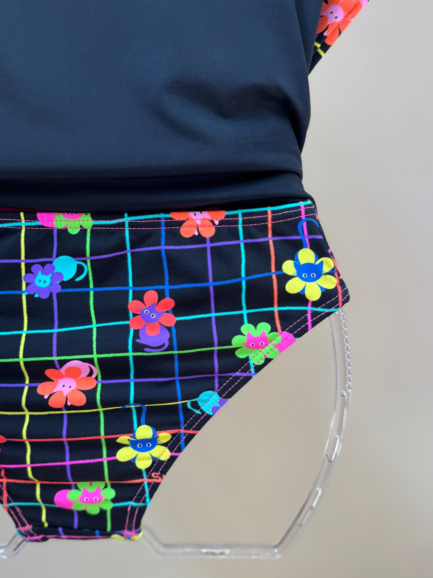 Biquíni Infantil Blusa ML Lorena Cats - Siri Kids