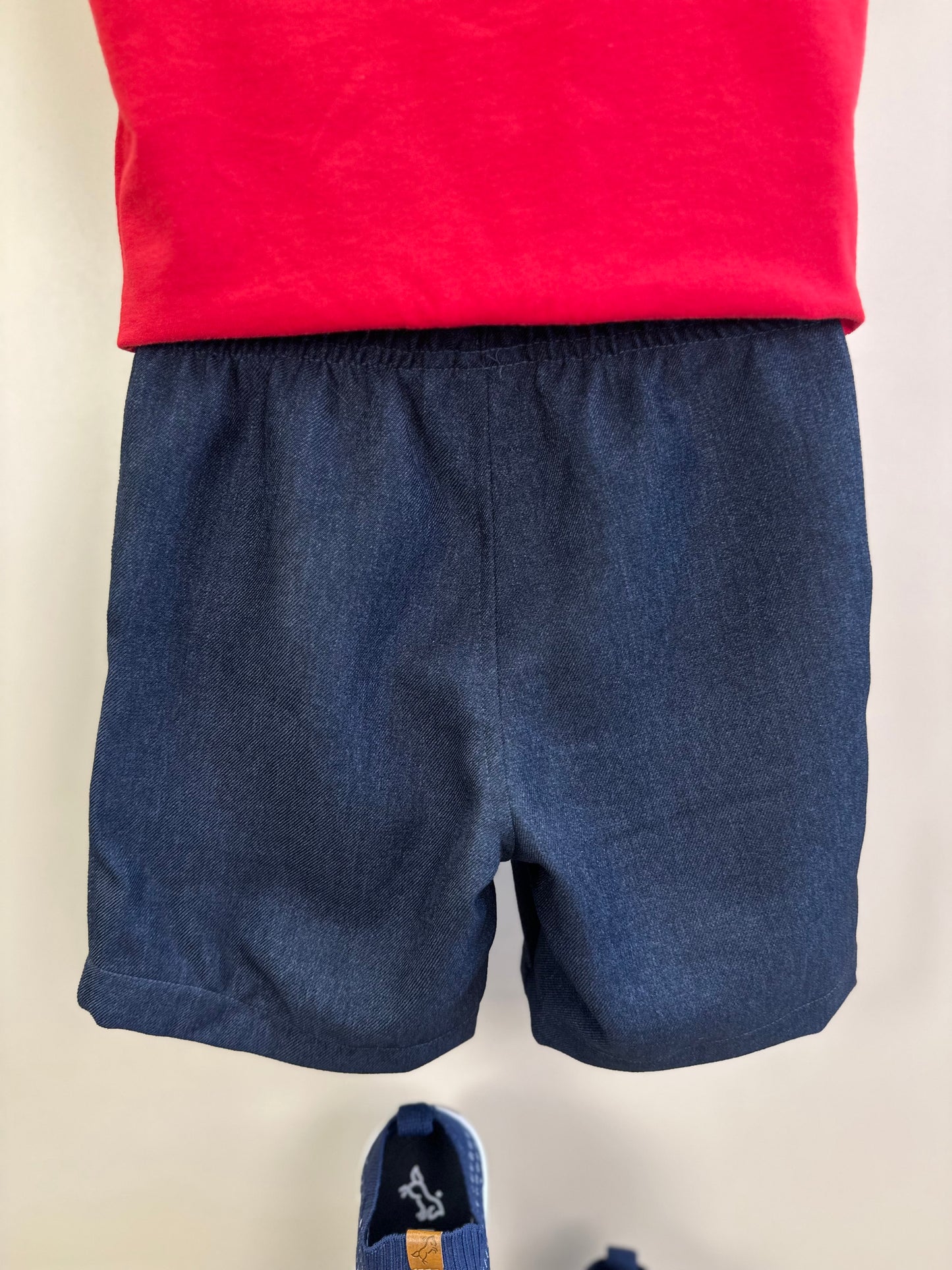 Conjunto Infantil Camiseta MC Le Mans e Bermuda Jeans - Youccie