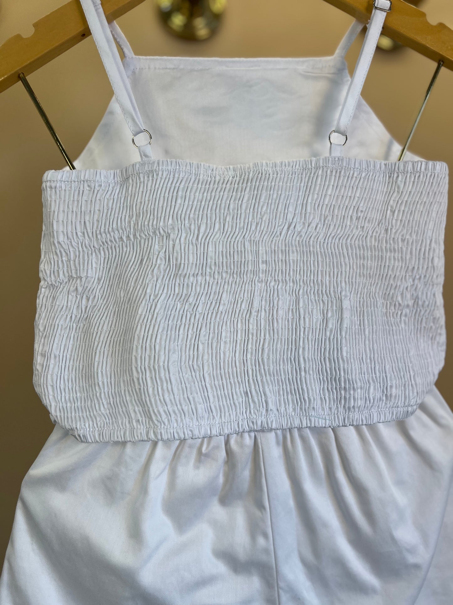 Conjunto Infantil Algodão Blusa Bordada e Shorts Branco - Petit Cherie