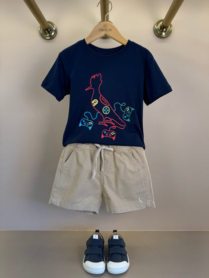 Camiseta Infantil Algodão Pica Pau Video Game - Reserva Mini