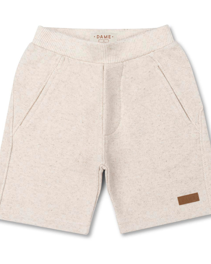 Conjunto Infantil Camiseta Algodão Teddy Chapéu Panama e Bermuda Moletom Algodão Linho - Dame