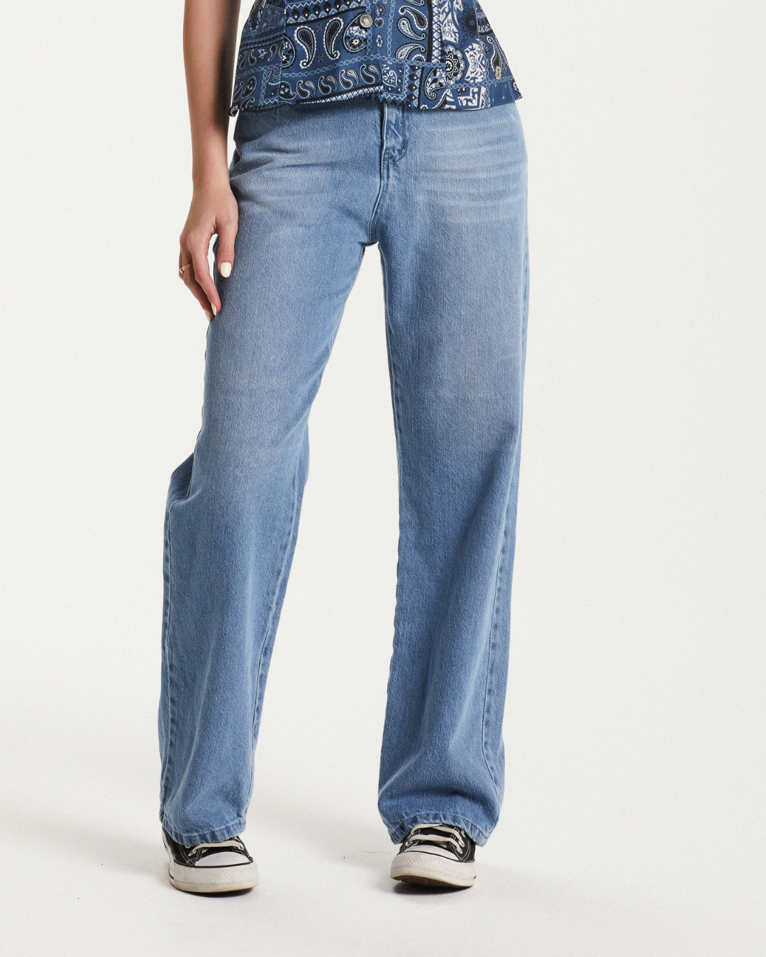 Conjunto Teen Camiseta Oversized e Calça Jeans - Two In