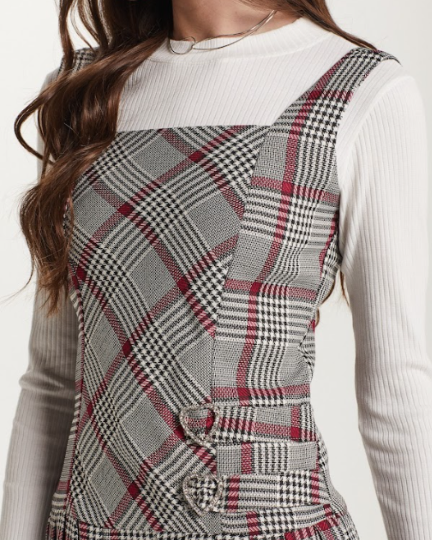 Vestido Teen Alfaiataria Com Blusa Detalhe Botões - Two In