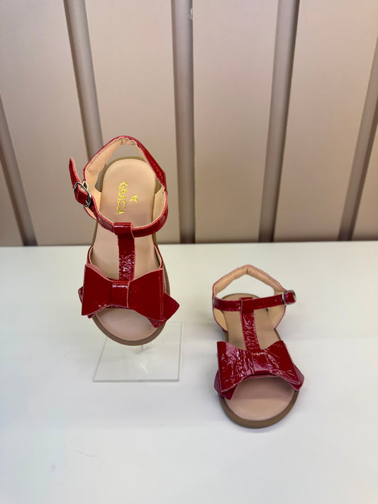Sandália Infantil Charlote Vermelha Verniz - Gracia