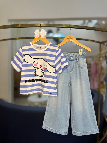 Calça Jeans Infantil Cós Clochard - Momi