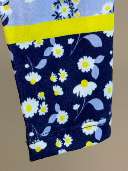 Conjunto Infantil Blusa Mangas Tule e Calça Legging Estampada - Petit Cherie
