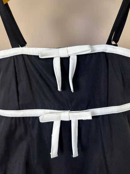 Blusa Teen Cropped Alfaiataria Laços Preto - Authoria
