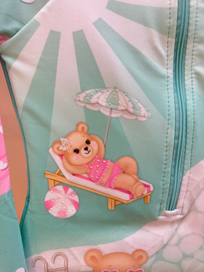 Maiô Infantil Bichinhos Corações - Infanti