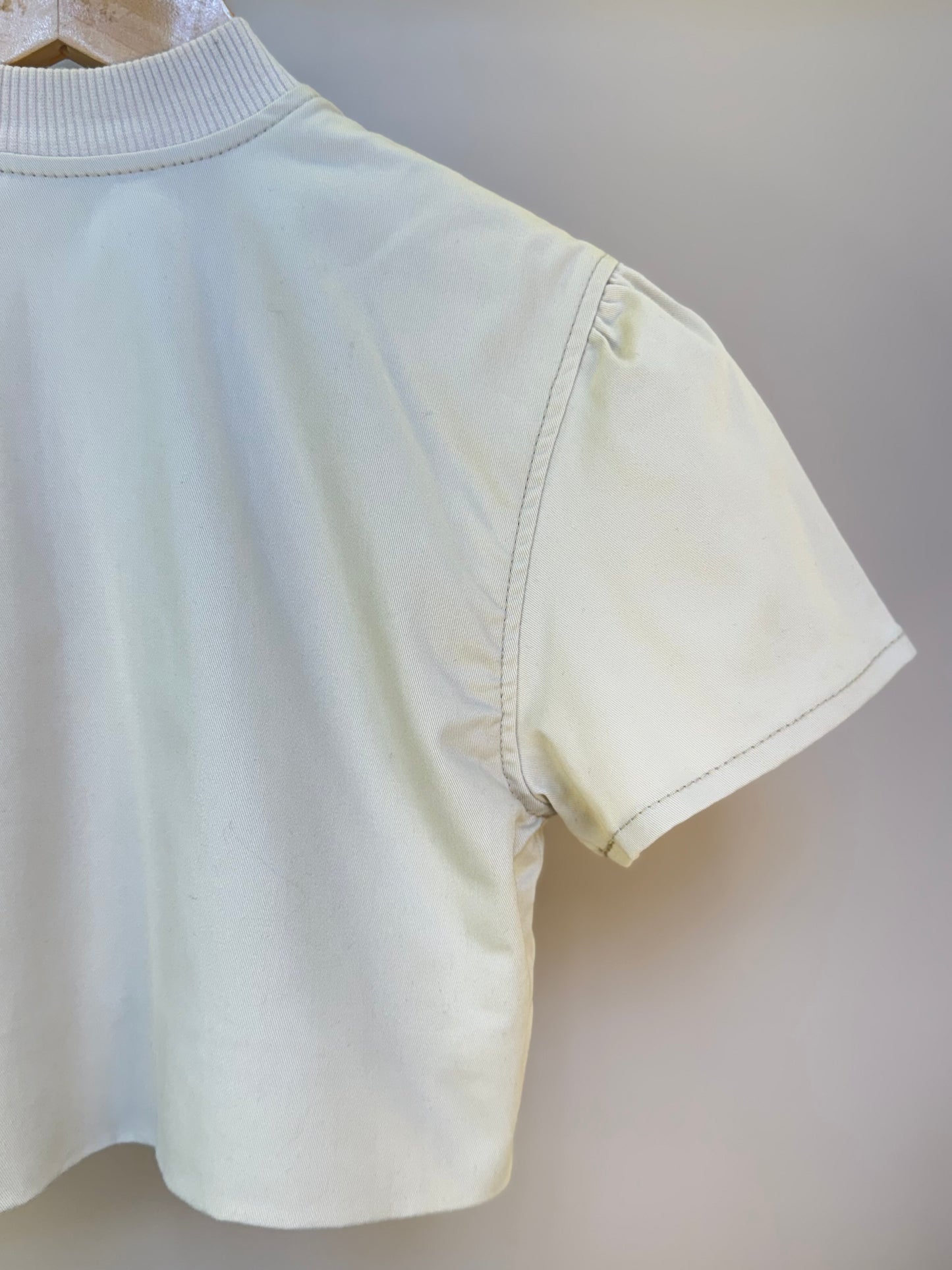 Jaquetinha Manga Curta Infantil Bordados Pérolas e Cristais - Pituchinhus