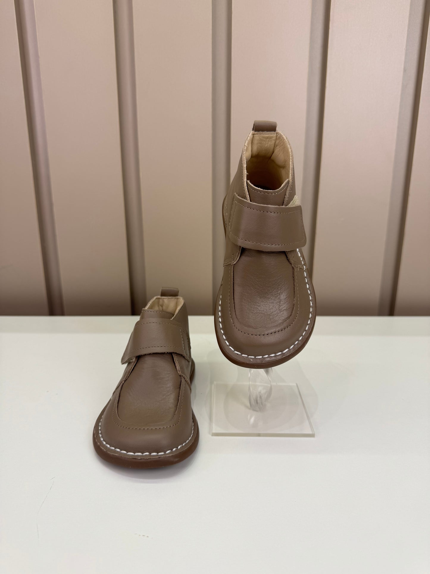 Bota Infantil Couro Caçador Grigio - Petit Cheval