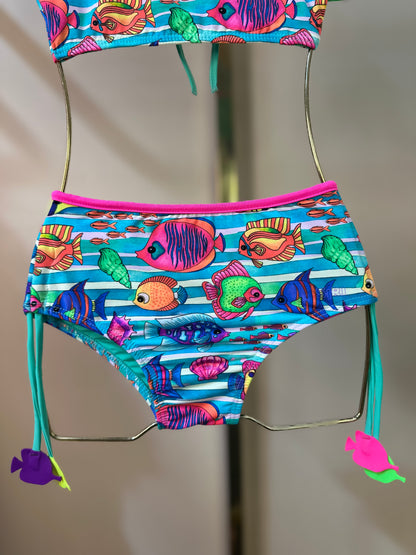 Biquíni Infantil Cropped Laila Aquarela - Siri Kids
