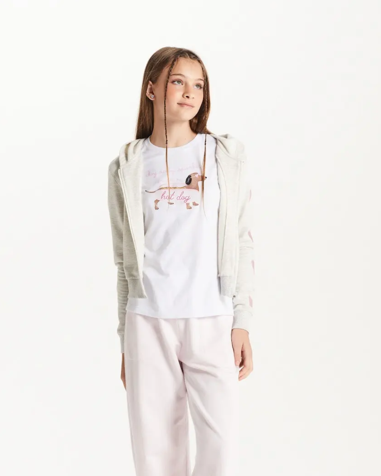 Conjunto Teen Camisa Oversized e Calça Wide Leg - Two In