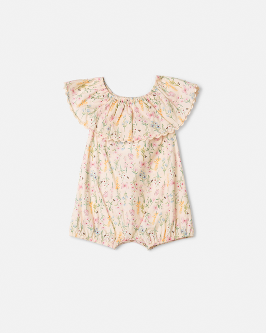 Macaquinho Bebê Estampa Floral - Animê PRÉ-VENDA