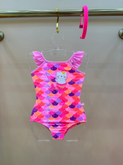 Maiô Infantil Mila Est. Catfish -  Siri Kids