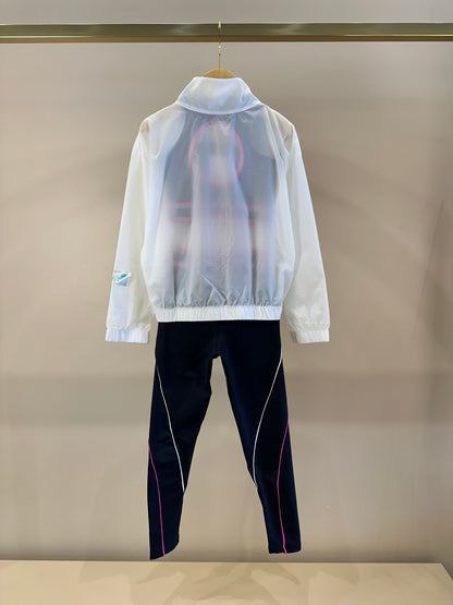 Conjunto Infantil Corta Vento Dani Tecnology e Legging Fuseau Lara Maxxi Diversão - Siri Sport