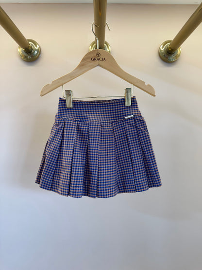 Saias-shorts Infantil Xadrez Pregas - Pituchinhus