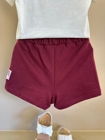 Conjunto Infantil Blusa Ursinho Pooh e Shorts Moletom - Momi