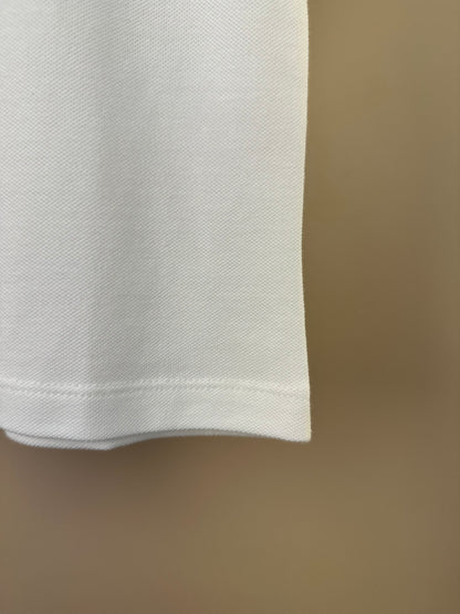 Polo Infantil  Piquet Cavalo Bordado Off White - Dame