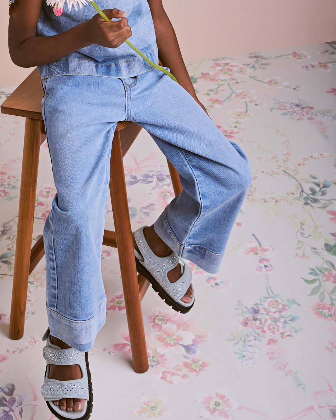 Calça Jeans Infantil Mini-Joia Morango - Animê