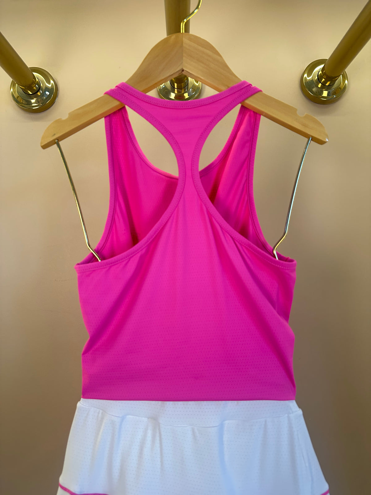 Conjunto Infantil Regata Sara Dry e Saia Fernanda Dry Badminton Branco - Siri Sport