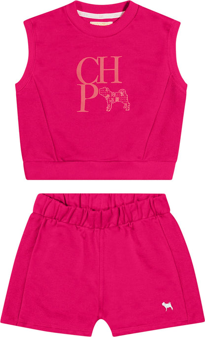 Conjunto Moletom Pink Charpey