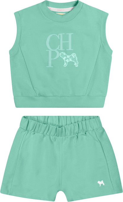 Conjunto Moletom Verde Charpey