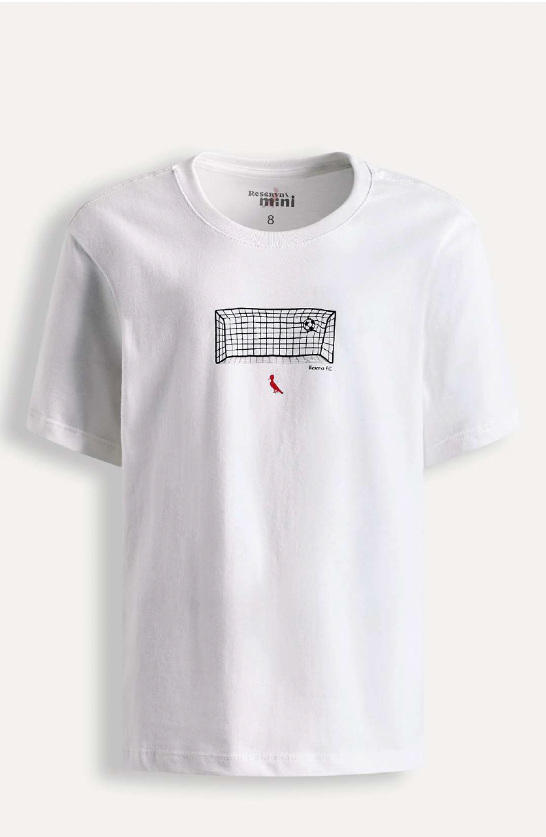 Camiseta Infantil Algodão Score Off White - Reserva Mini