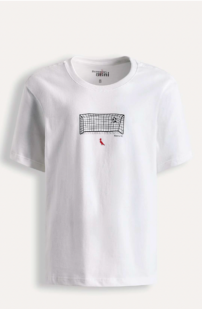 Camiseta Infantil Algodão Score Off White - Reserva Mini