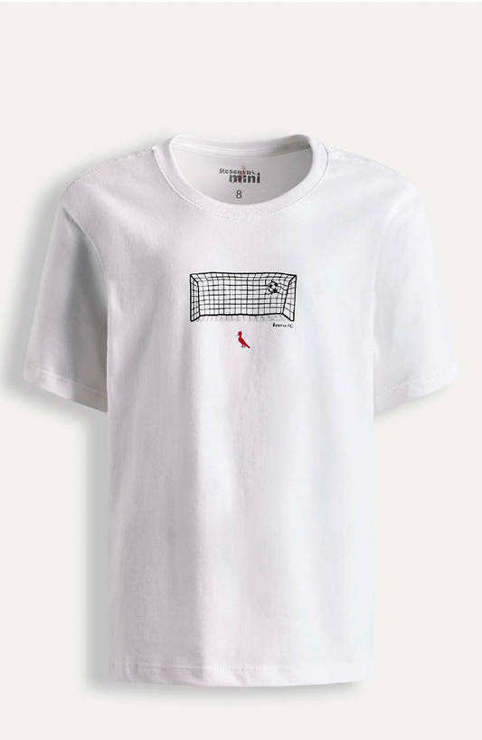 Camiseta Infantil Algodão Score Off White - Reserva Mini