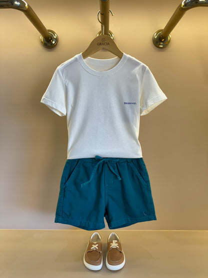Camiseta Infantil Off White Montanhas Costas - Reserva Mini