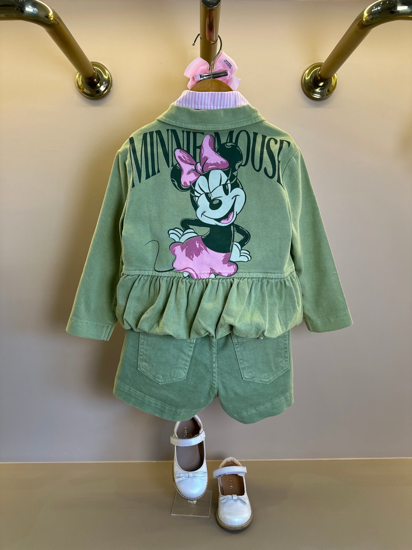 Jaqueta Infantil Minnie Verde Forest - Animê