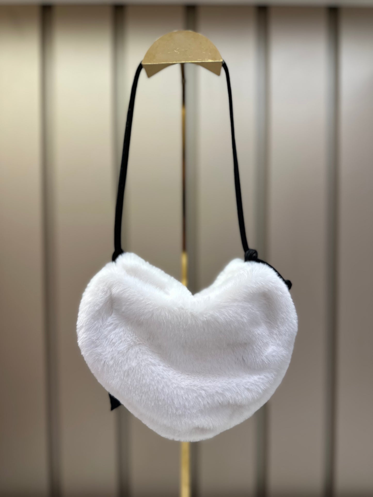 Bolsa Infantil Coração Teddy Off White - Gabriela Aquarela