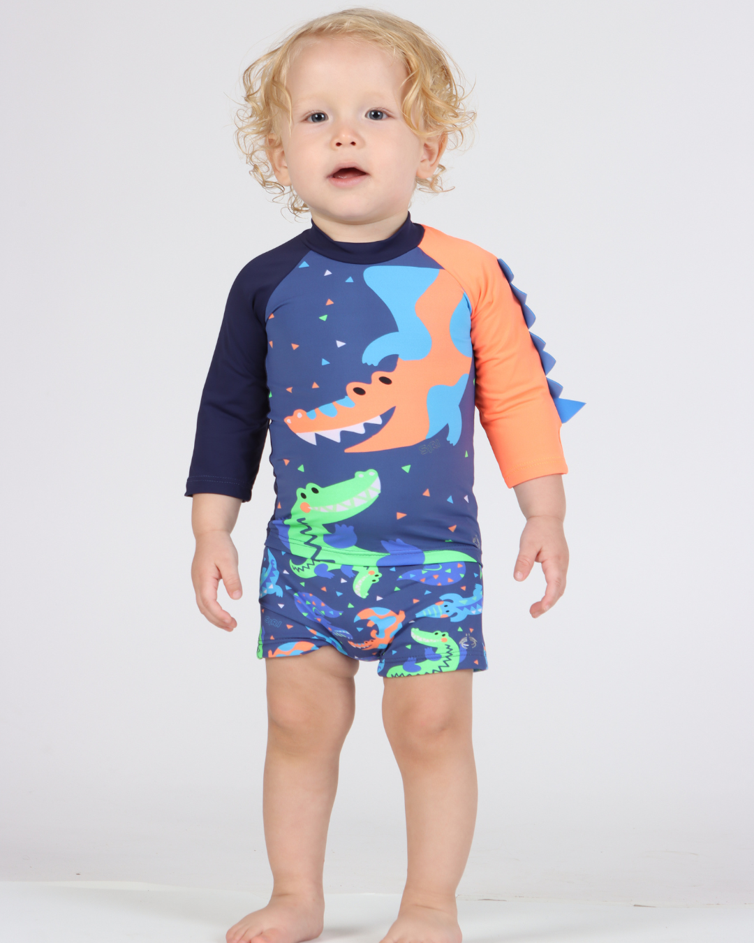 Conjunto Bebê Blusa de Proteção e Sunga Lucas Croc - Siri Kids