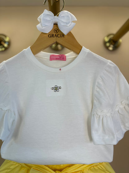 Conjunto Infantil Blusa e Shorts Petit Sunny - Momi