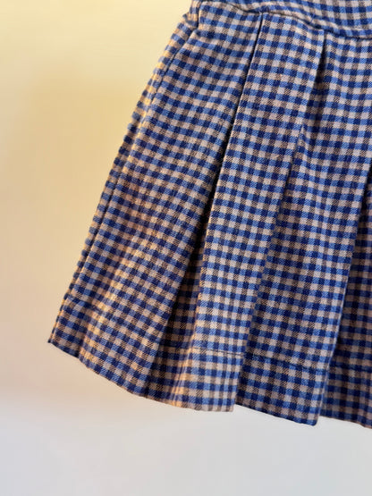 Saias-shorts Infantil Xadrez Pregas - Pituchinhus
