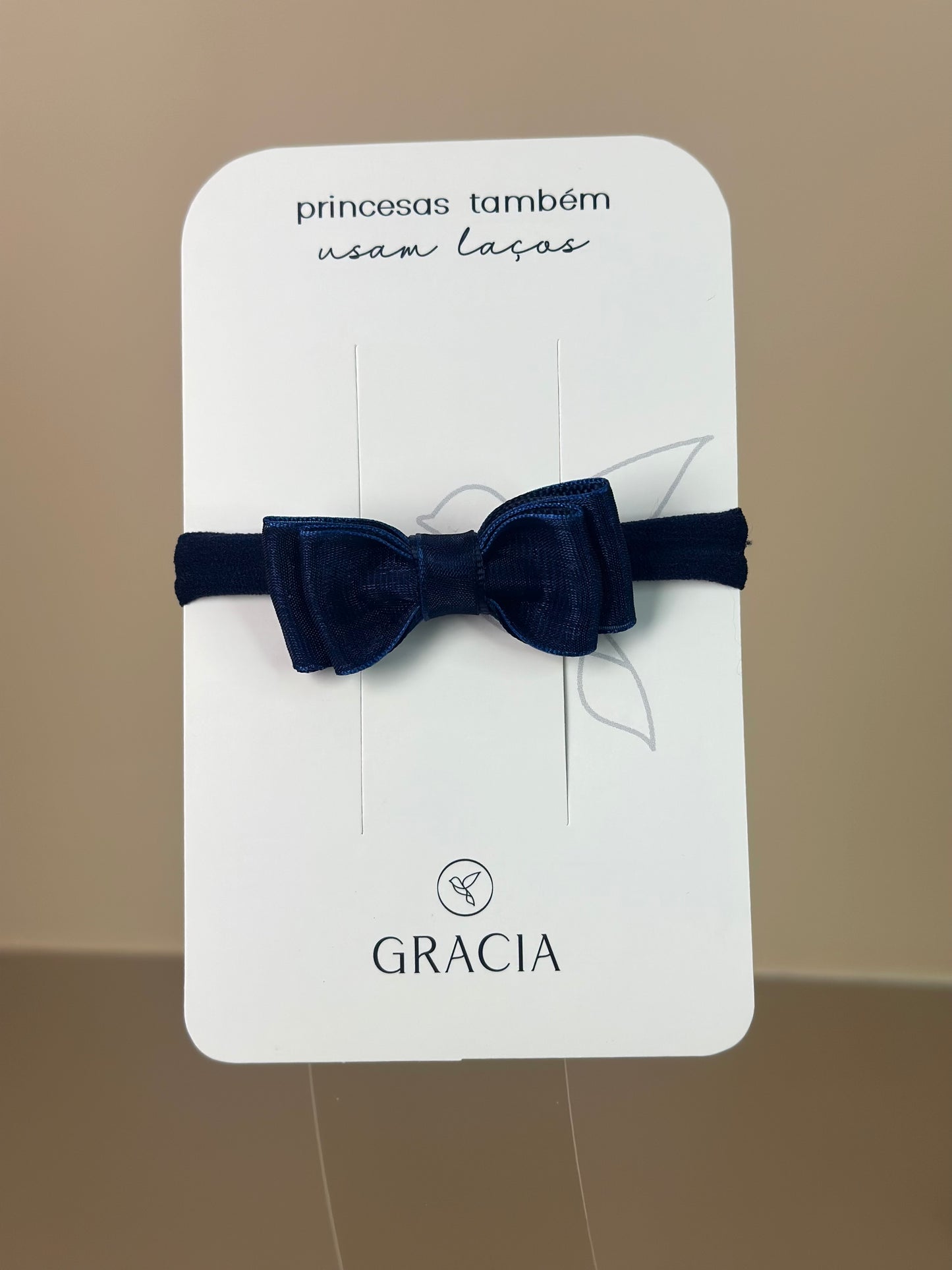 Faixinha Bebê Special Organza Marinho - Gracia