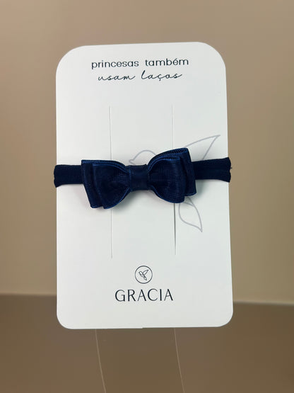 Faixinha Bebê Special Organza Marinho - Gracia