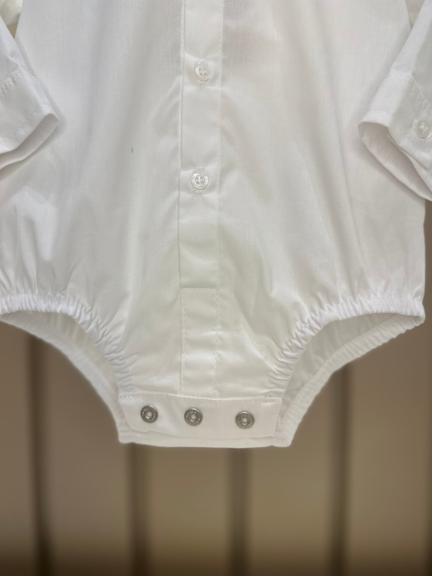 Camisa-body Bebê Algodão ML Branco - Dame