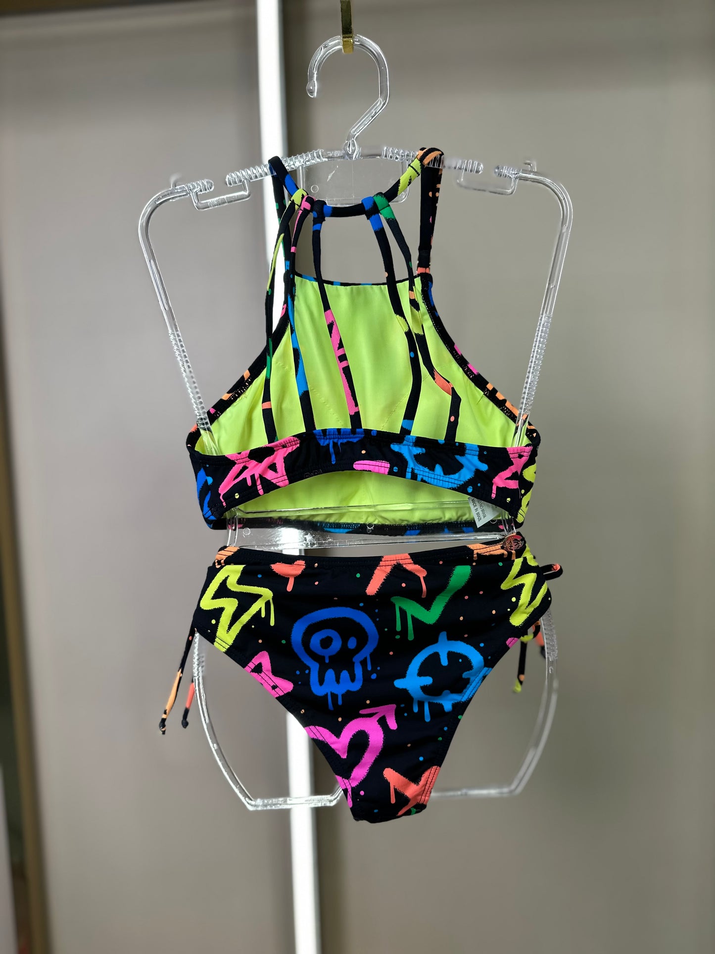 Biquíni Teen Cropped Sofia Grafite - Siri Kids